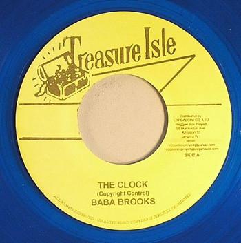 7inch Record BABA BROOKS THE SILVERTONES The Clock Raindrops NONE Treasure Isle Jamaica Reggae Ska Dub Used