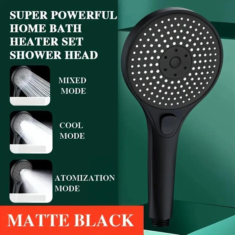 High Pressure Shower Head With Large Panel Electroplated Shower Head, Pressurized Shower Head, Super Powerful Shower Head, Bathroom Shower