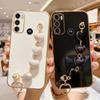 Love Heart Bracelet Case For Motorola Moto G22 G32 G52 G82 G13 G23 G53 G73 G10 G20 G30 G50 G60 E13 E32 E22 Luxury Silicone Cover
