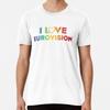 I love Eurovision - rainbow pattern  S to 5XL Made in the AU/USA T-Shirt