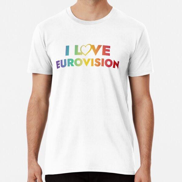 I love Eurovision - rainbow pattern S to 5XL Made in the AU/USA T-Shirt