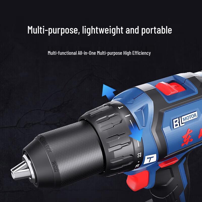Dongcheng 20V Cordless Impact Electric Screwdriver Drill CN Plug (adapter Included)