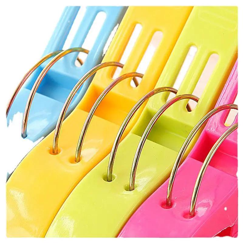 4Pcs/set Large Hanger Clips Plastic Windproof Clothes Pins Spring Clamp Beach Towel Powerful Clothespins Quilt Clip