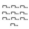 10 Pcs Arch Bridge Buckle 19x11x5mm Alloy D Ring Connector Buckle with PH Screws for Bag Handbag