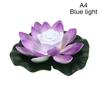 Led Waterproof Floating Lotus Light Battery Operated Artificial Lily Flower Night Lamp Pond Pool Garden Fish Tank Water Decor