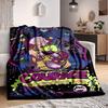 1pc Courage the Cowardly Dog Flannel Throw Blanket - Lightweight Soft Warm All-Season Blanket for Sofa, Bed, Travel, Camping  L1029132