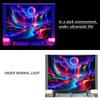1pc Rainbow Fluorescent Tapestry for Mountain Peaks and Waterfalls, UV Reactive Tapestry, Natural Landscape Wall Hanging