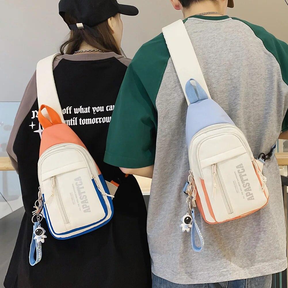 2026 Small Chest Bag Men Women Sling Waist Pack Phone Pocket Cross Body Shoulder Bag Fanny Pack Waterproof Male Handbag Outdoor
