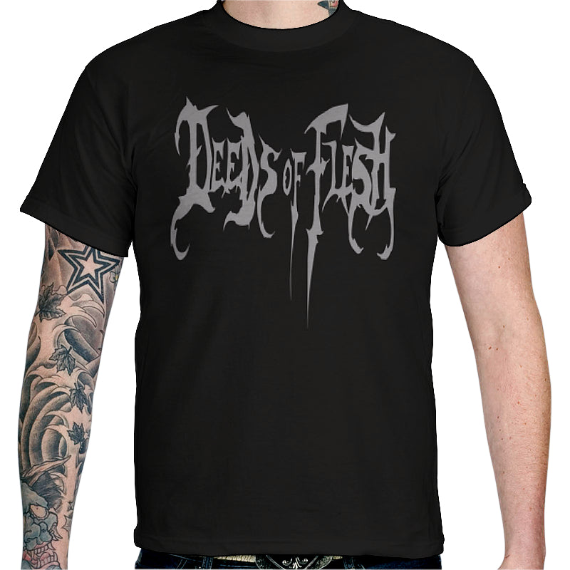 Retro Deeds of Flesh Band Graphic Cotton Tshirt Unisex Summer Short Sleeve Fashion Brand Tee Luxury Casual Vintage Retro Top