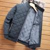 Men's Thickened Winter Stand Collar Jacket with Fleece Lining, Loose Fit, Fashionable Dad Style, Versatile and Warm Cotton Coat.