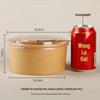 Disposable Kraft Paper Salad Bowl with Lid