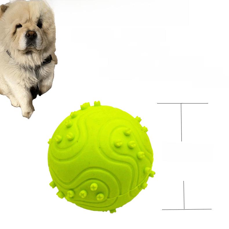 TPR Rubber Dog Toys: Bite-Resistant Nail Balls with Sound