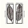 2pcs Decorative Metal Leaves - Wall Art for Home. Black Metal Design. Hanging Leaves As Gorgeous Wall Decor.