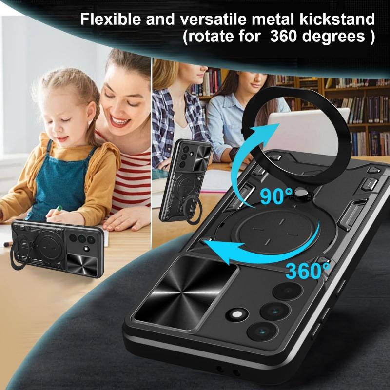For Samsung Galaxy S25 S24 Plus 23 Ultra Case Magnetic Holder Ring Armor Shockproof Cases for Samsung A54 A36 A35 A34 Back Cover