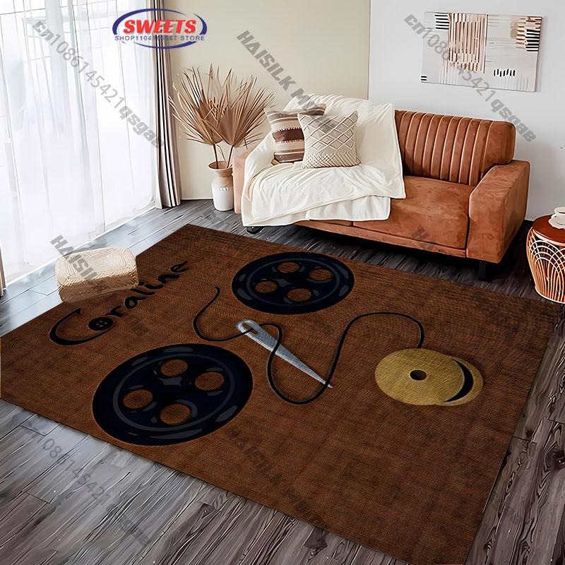 1PC Mystery C C0raline Series Printed Carpet Living Room Bedroom, Sofa Rug, Modern Large Area Home Decor Mat Gift for Friends