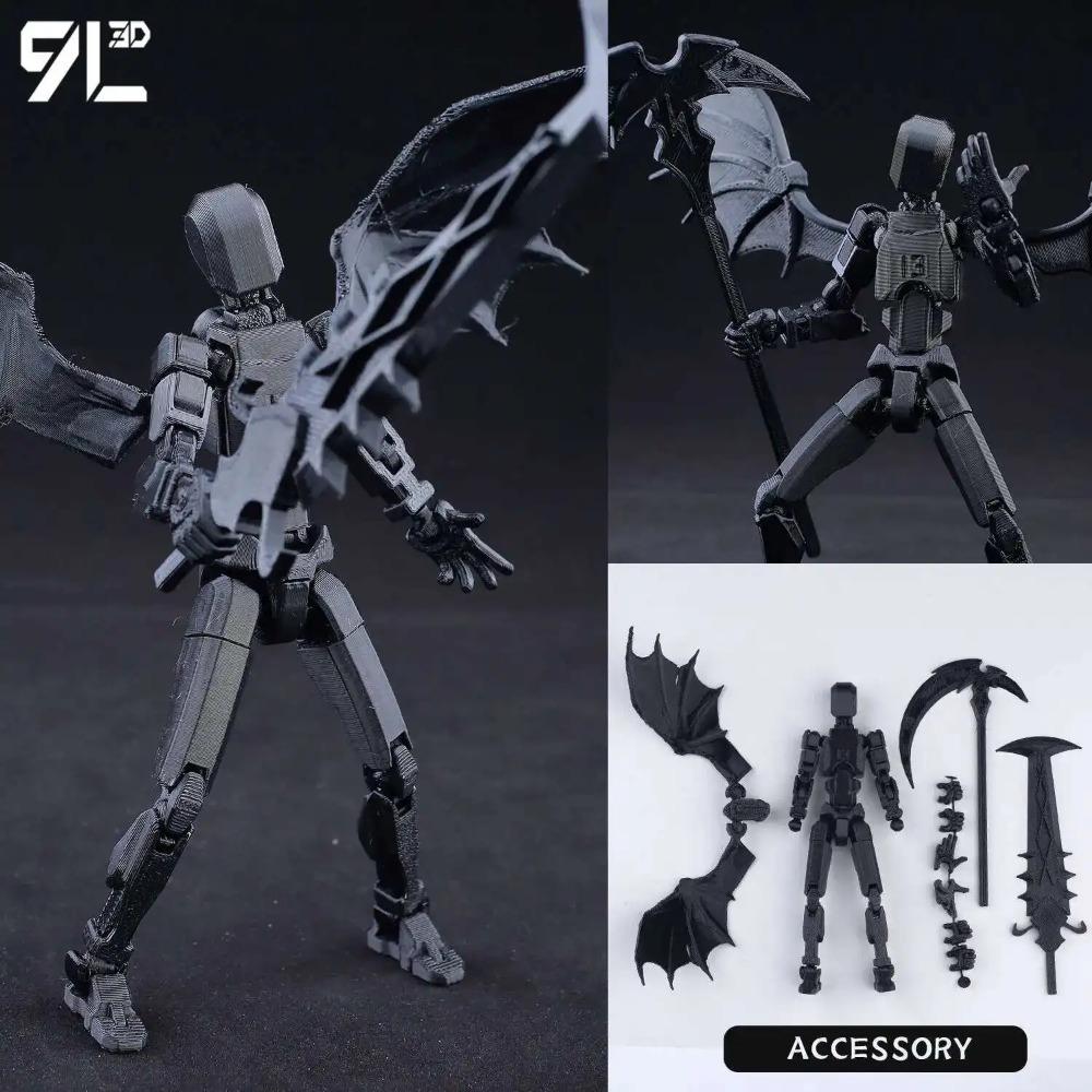 T13 Demon Dummy13 3D Printed Multi-Articulated Skull Model Assembly Toy For Anime Fans And Collectors Children Educational Toys