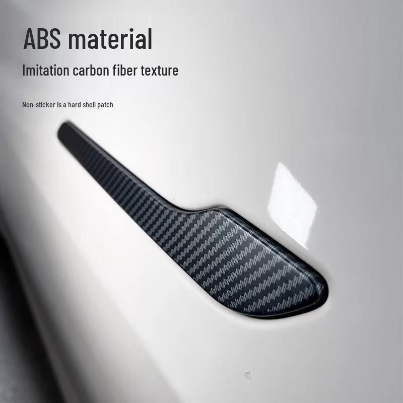 Adesivo Resistente a Arranhões de Fibra de Carbono para Maçaneta de Porta de Carro Tesla Model Y/3 Renovado