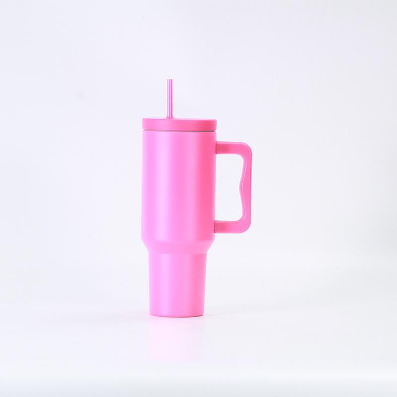 Taza Termo de Acero para EE. UU. con Asa Portátil Ice Bully Cup con Pajita Taza para Coche Duradera Duradera Útil Útil Segura Seguridad