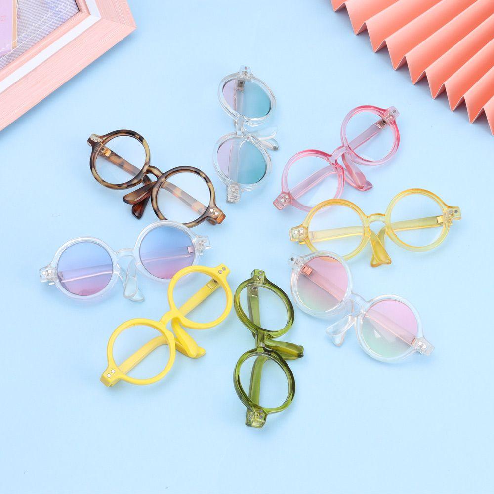 Lovely For Blythe Round Frame Toys Eyewear Plush Doll Clear Lens Eyeglasses Miniature Doll Glasses