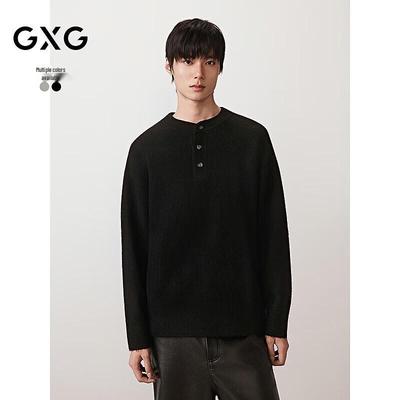 GXG Men's Casual Round Neck Knit Sweater