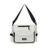 Solid Color Simple Nylon Cloth College Student Canvas Bag Street Locomotive Trendy Core Camp Mailman Bag New Bag