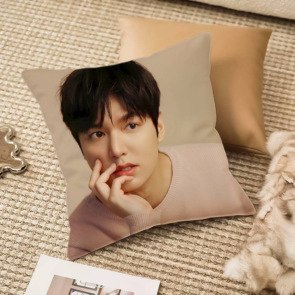 Handsome Star L-Lee Min-ho-MT Popular Pillow Case Comfort Sofa Bed Silky elegant Invisible zipper Decorative cushion cover