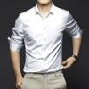 Camisa Casual Transpirable para Hombre Camisa Talla Grande Camisa de Manga Larga de Negocios Camisa Suave para Oficina