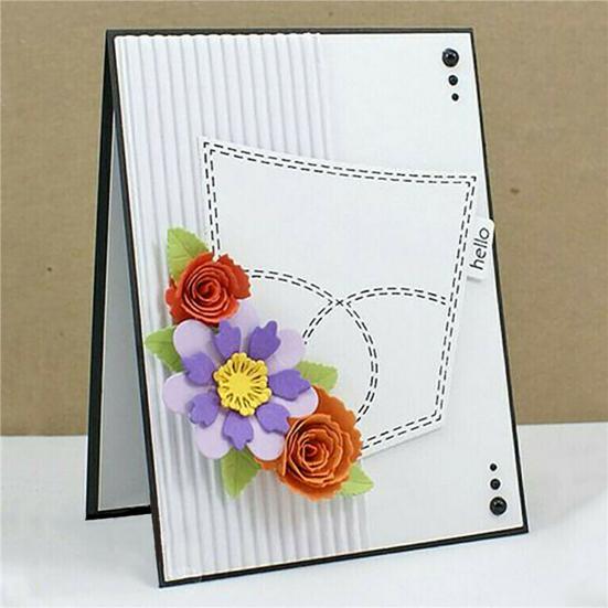 2Pcs/Set Stencil Mold DIY Scrabooking Supplies Carbon Steel Spiral Decoration Flower Metal Cutting Die for Home