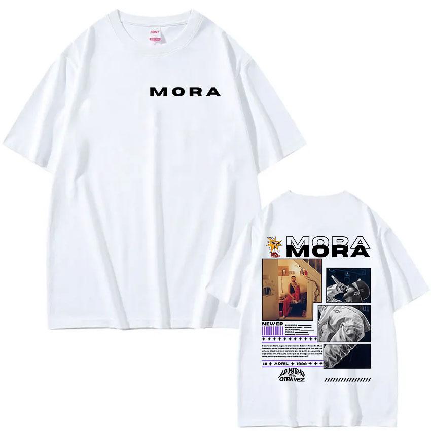 Rapper MORA Tour Album Graphic T Shirts Men Clothing Hip Hop Gothic T-Shirt Y2K Vintage Oversized Short Sleeve T-Shirts
