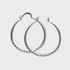 Kayi Elegant Silver-Plated Copper Hoop Earrings - Luxury Style for Women, Perfect for Daily Wear or Parties