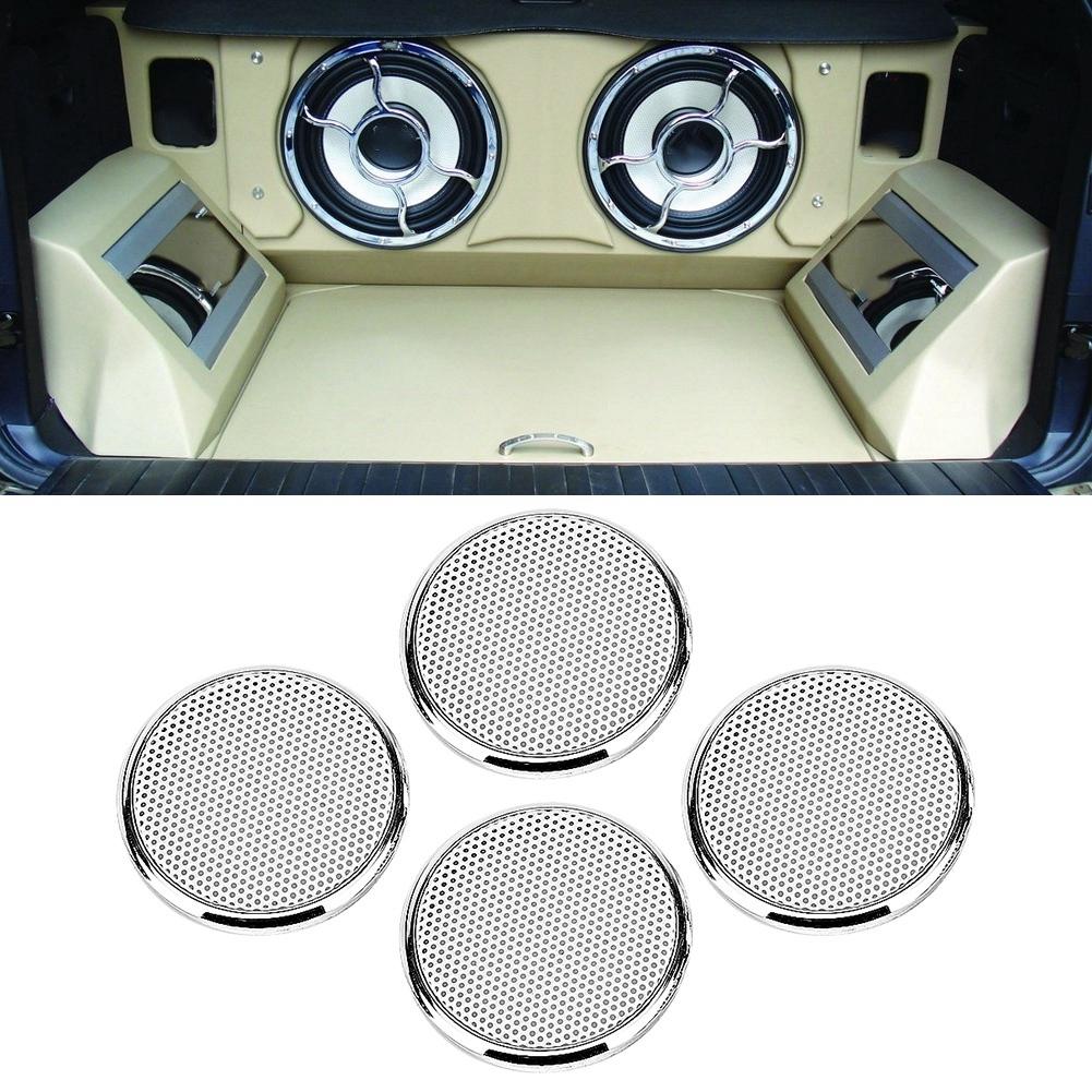 4 stuks 1 inch Audio Luidspreker Grille Beschermend Decoratieve Audio Luidspreker Wit Gaas Grille