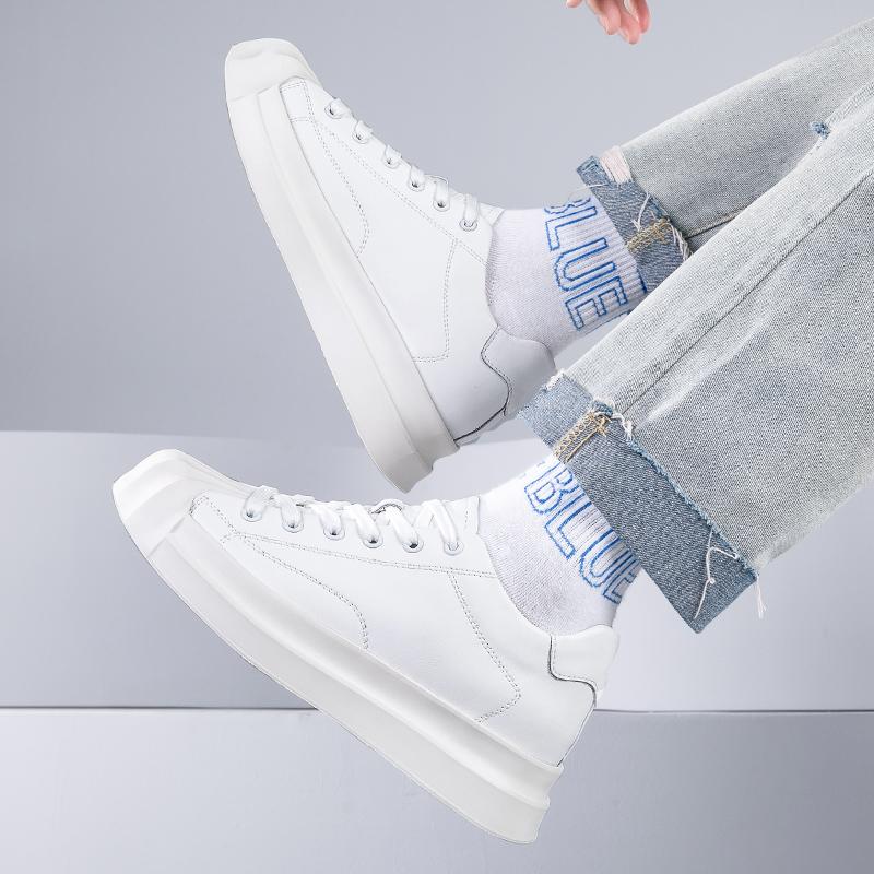Fashion Luxury Brand Mens Casual Shoes Fashion Outdoor Platform Business Shoes Genuine Leather Wedding Shoes Zapatos Hombre Men Sneakers