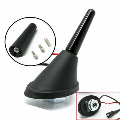Antenne de Toit de Voiture Noire 3cm Radio AM FM Signaux Antennes Avec 3 Adaptateurs M4 /M5 /M6 Pièces de Rechange Extérieures Ajustement Universel