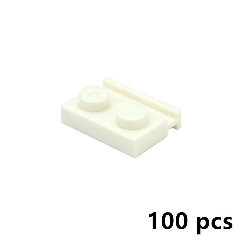 Assembles Particles 100pcs 32028 Modified 1x2 with Door Rail DIY Special Groove Building Blocks Educational Bricks Kids Toys