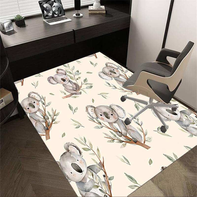 1 Stück Koala-Blätter Anti-Rutsch-Teppich, geeignet für Büro, Schlafzimmer und Spielzimmer. Kann auch als Sofafußstützenbezug verwendet werden-W43