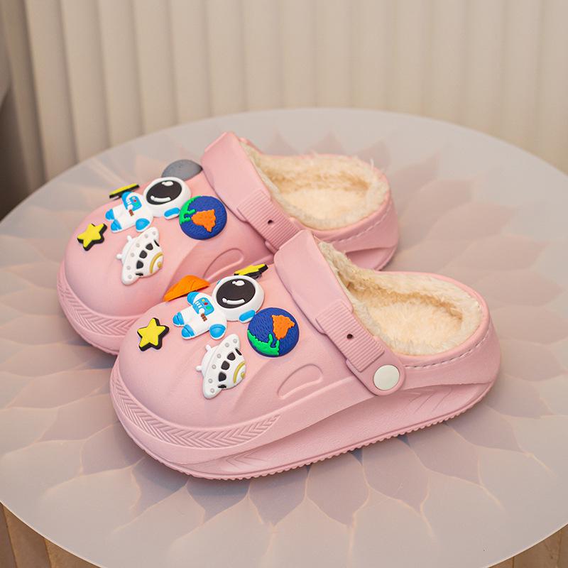 Pantuflas de Invierno Antideslizantes de EVA y Algodón para Niños 2025