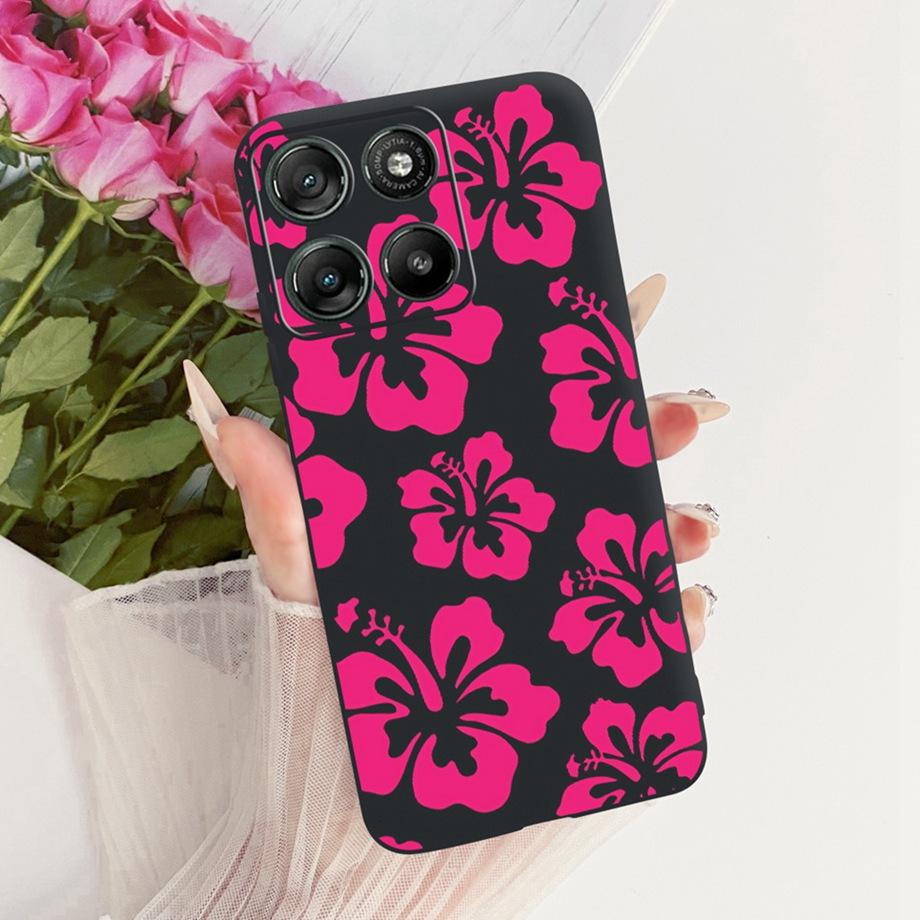Flower Cartoon Fashion Design Phone Case For Motorola Moto G77 G67 5G Funda Soft Silicone Matte Back Cover XT2621-2 XT2621-4