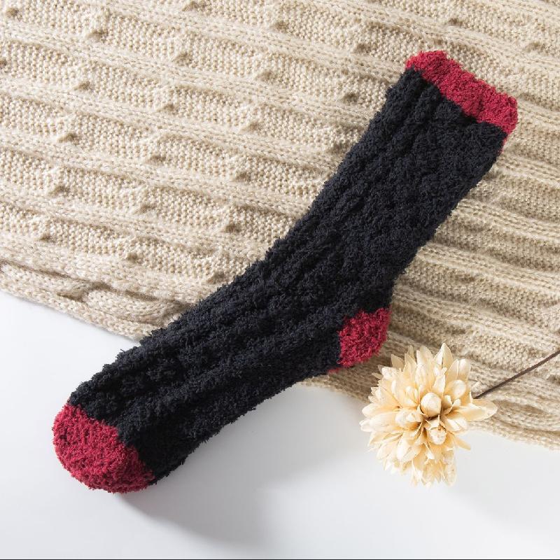 Cartoon Cute Socks Women Autumn Winter Thick Warm Floor Sleeping Socks Coral Velvet Thermal Lolita Kawaii Socks Christmas Gifts