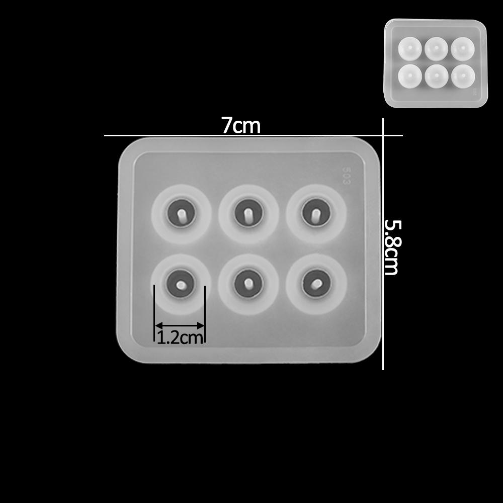 Earrings Pendants Silicone Molds UV Epoxy Resin Mold Cube Ball Beads Casting Mould for DIY Jewelry Making Necklace Bracelet Tool