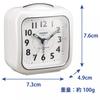 Casio Table Clock Quartz Clock Super Illuminator WhiteTQ-157-7BJF