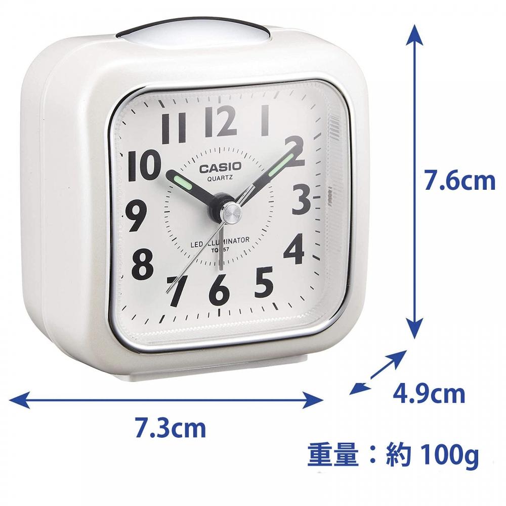Casio Table Clock Quartz Clock Super Illuminator WhiteTQ-157-7BJF