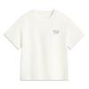 Li Ning Sports Lifestyle Series Casual Simple Letter Round Neck Pullover Loose Short Sleeve T-Shirt Women T-Shirt Off-White AHSV464-4