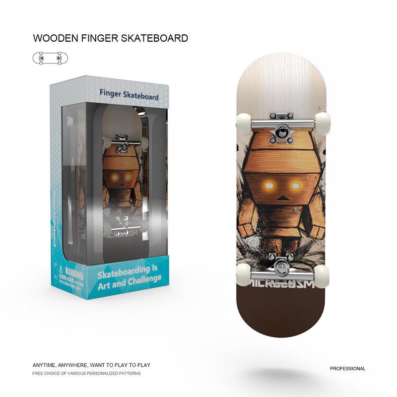 Finger Skateboard Toy Boy Gift Fingertip Skateboard Professional Grade With Bearing Double Rocker