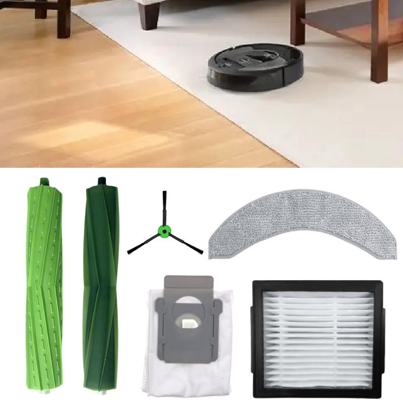 For Irobot Roomba Combo 10 Max Vacuum Cleaner Accessories With Main Brush Edge Brush Filter Cloth Dust Bag For Home Use
