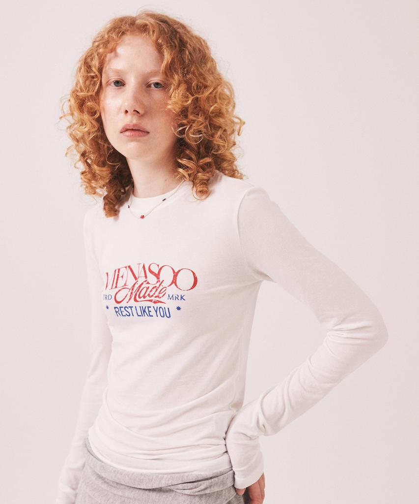 Minasu Mns Soft Fitted Long T Shirt_White