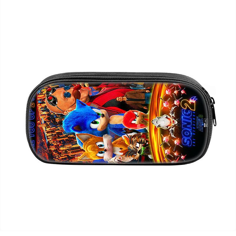 Sonic The Hedgehog Etui Van Nylon Materiaal Voor Schoolleerlingen En Verzamelaars