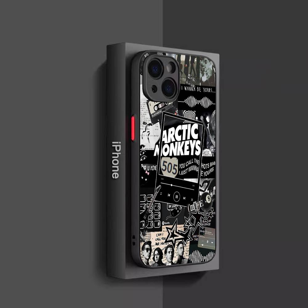 Rock Band A-Arctic M-Monkeys Phone Case For IPhone 16 15 14 13 12 11 Pro Max Plus X XS MAX Black Matte Phone Fundas