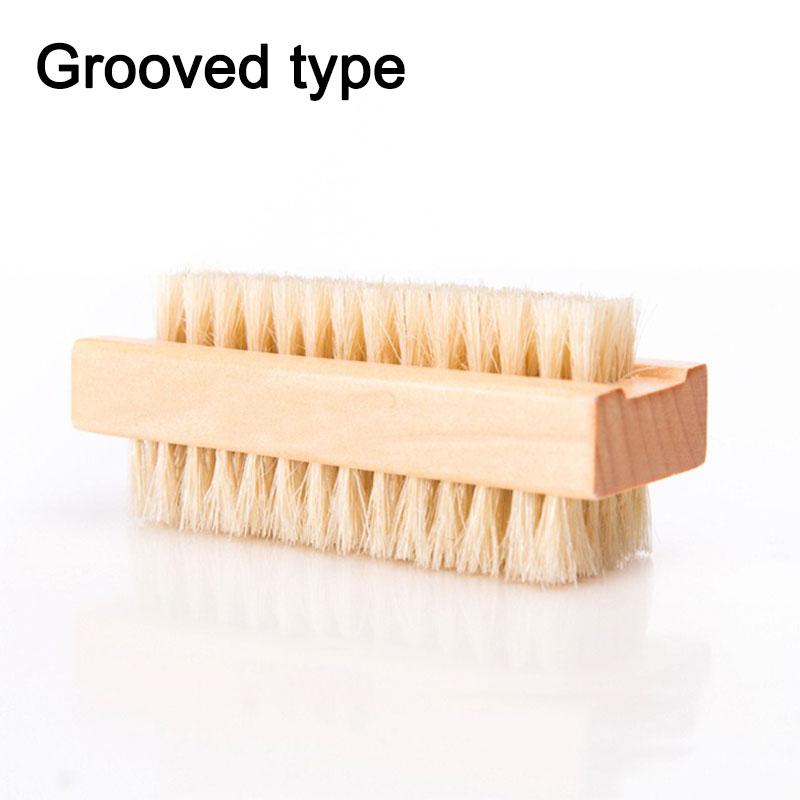 New Double-sided Nail Brush Nail Art Brushes for Manicure Manicure Pedicure Wood for Nail Care Scrubbing Tools ZJS11