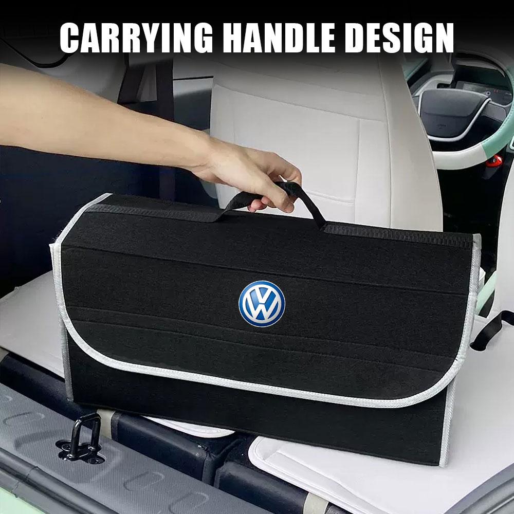 Car Trunk Storage Bag Organizer Sundries Stowing Tidying Box Center Cover For VW Golf 7 MK7 Golf 6 MK6 Tiguan Polo CC B6 TouaregPC1