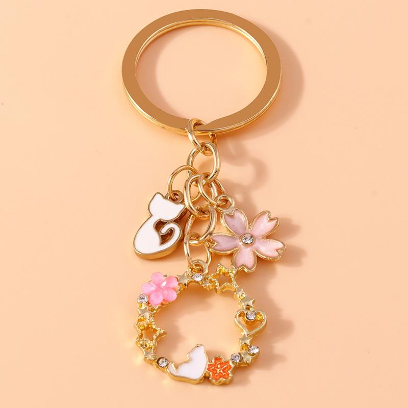 Aihua Cute Enamel Puppy Cats Keychain for Women Girls BFF Bestfriends Handbag Pendant Birthday Jewelry Gifts